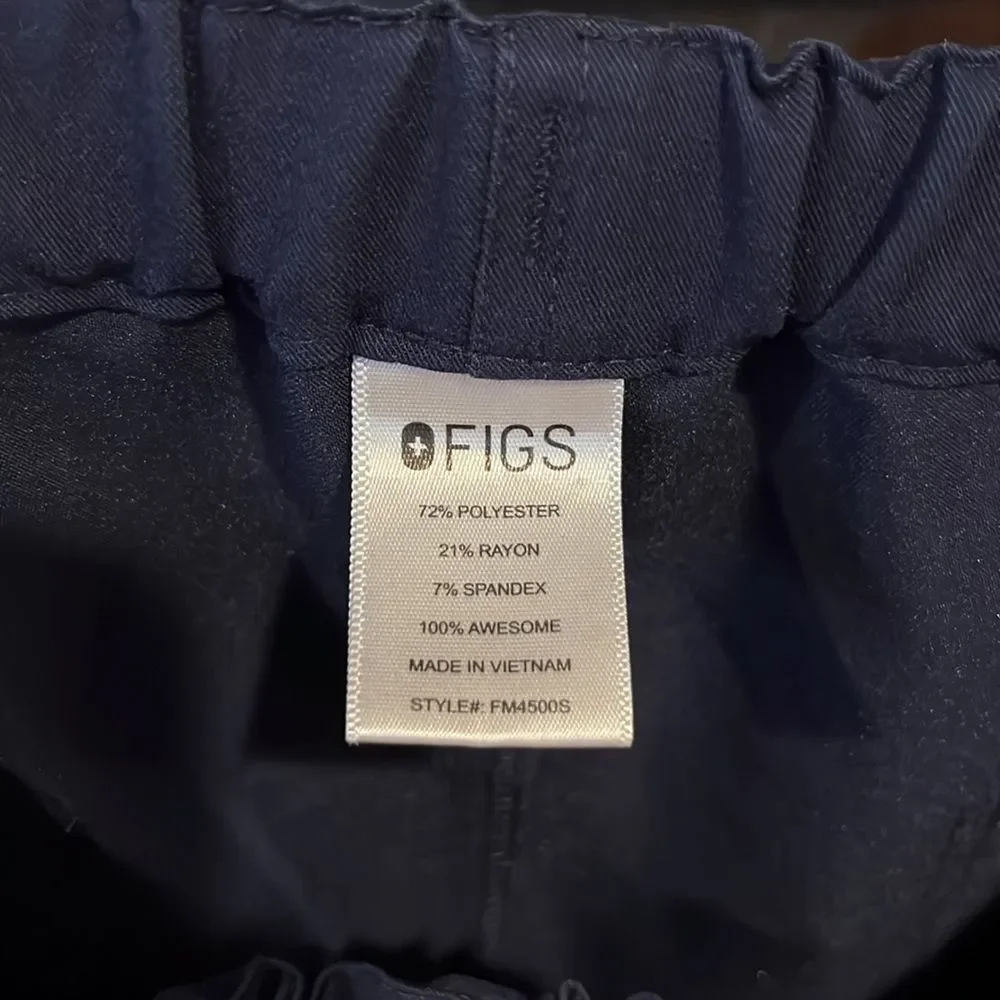 Figs Pismo Navy Basic Scrub Pants